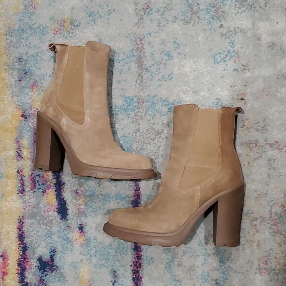 Nine West Ream Boots in Tan Suede Size - Picture 8 of 15